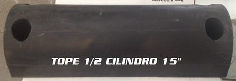 TOPE MEDIO CILINDRO 15" HULE INDUSTRIAL