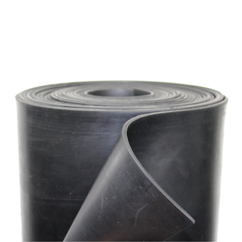 Hule industrial SBR color negro, en 100 cm de ancho